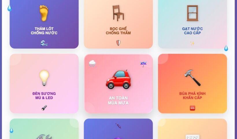 Phụ kiện cho mùa mưa